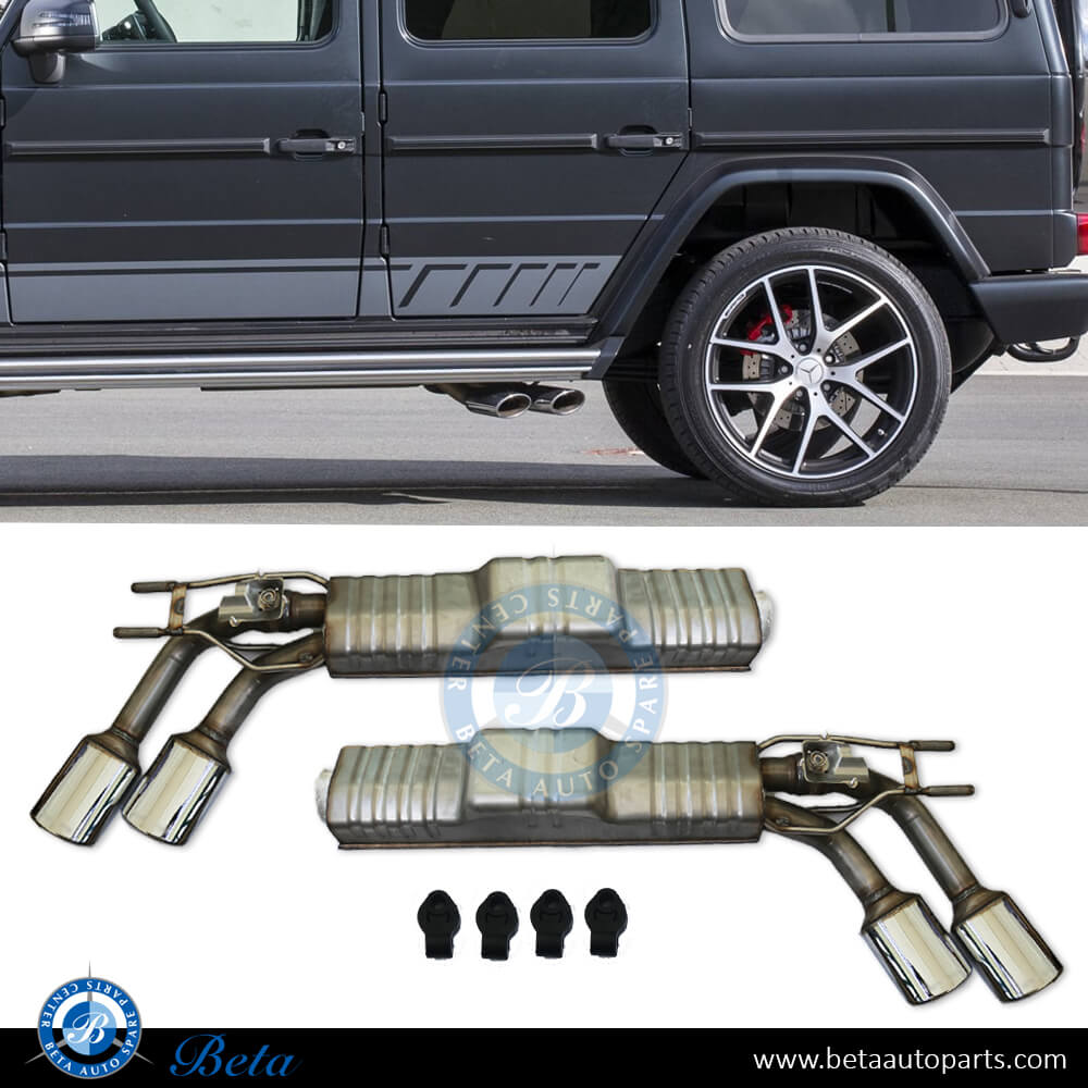 Exhaust System AMG G63 for G500 for Mercedes G-Class W463 2018-up models, Part Number 4634904700 / 4634904800 Exhaust System AMG G63 for G500 for Mercedes G-Class W463 2018-up models, Part Number 4634904700 / 4634904800